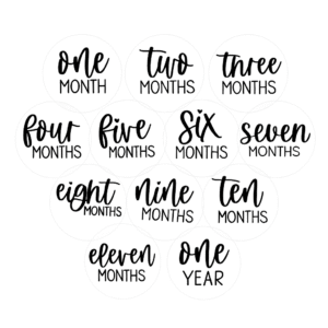 Personalised Acrylic Milestone