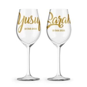 Personalised Wine Glass Vinyl