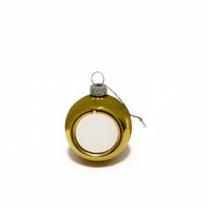 Personalised Christmas Ornament (Gold-Photo Only)